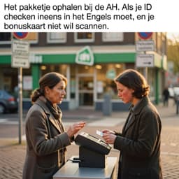 Cover art for Het pakketje ophalen bij de AH