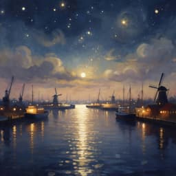 Cover art for De havens van Rotterdam bij nacht