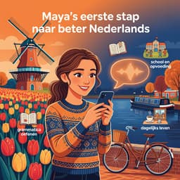 Cover art for Maya's eerste stap naar beter Nederlands