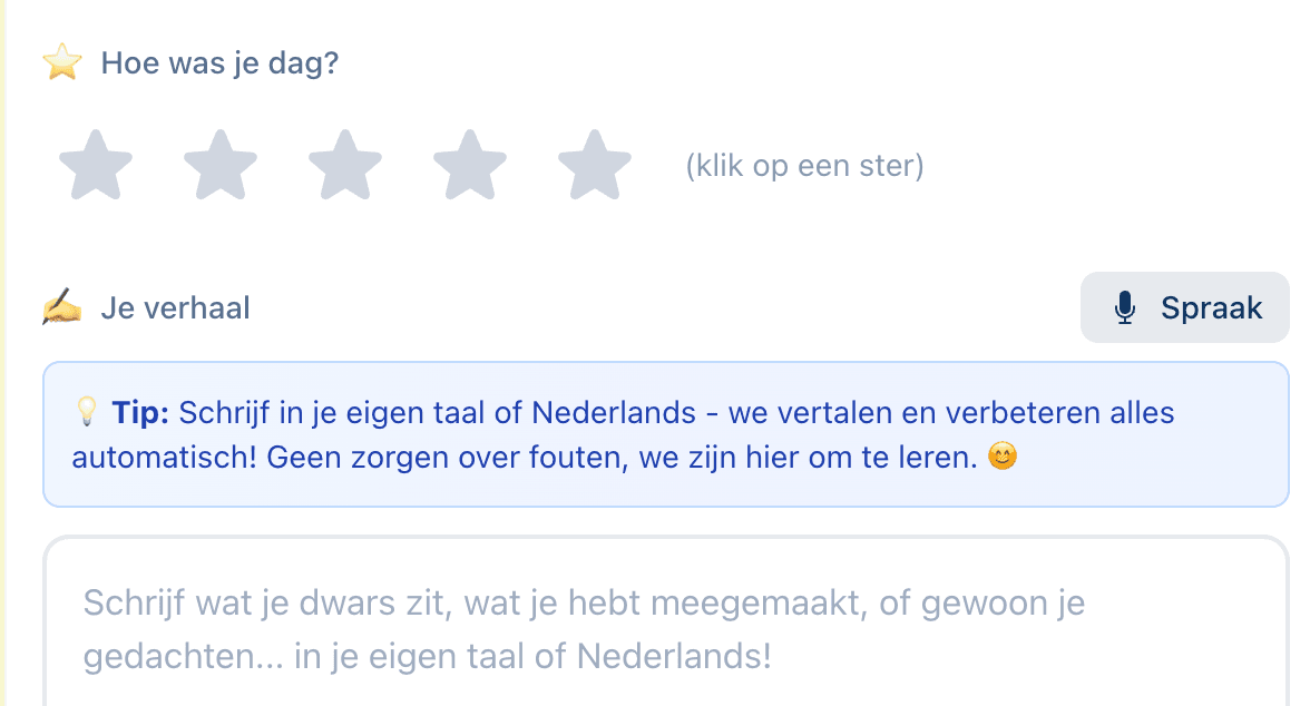Dagboek screenshot 2