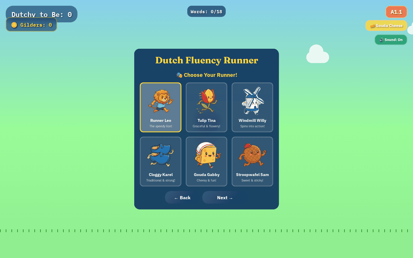 Fluency Runner โ Dutch endless runner