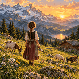 Cover art for Heidi: een meisje en de bergen