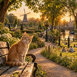 Cover art for Drie parken en een kat
