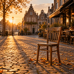 Cover art for De lege stoel op het plein