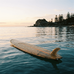 Cover art for Een leeg surfboard op zee