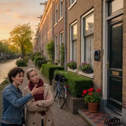 Cover art for De Slimme Deurbel en de Buurvrouw die Alles Ziet