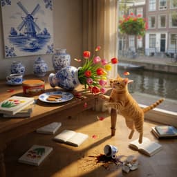 Cover art for De kat die alles omgooide
