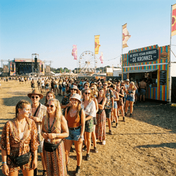 Cover art for Wachten in de rij op een festival