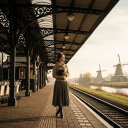Cover art for Iris wacht op het perron op de trein