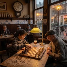 Cover art for Het schaakwonder in het café