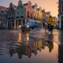 Cover art for De Grote Regen en de Auto's