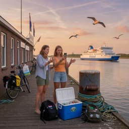 Cover art for De Veerboot naar Vlieland en de Vergeten Koelbox
