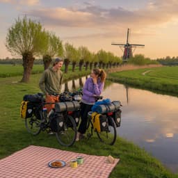 Cover art for Rens and Nikki Cycle 35,000 Kilometres to New Zealand