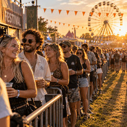 Cover art for Wachten in de rij op het festival