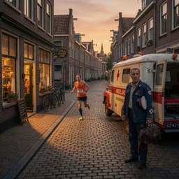 Cover art for Nep-ambulanceman zet marathon op losse schroeven