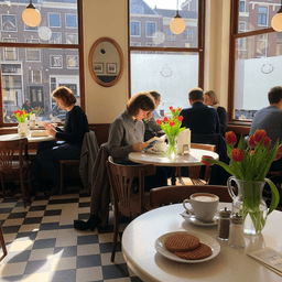 Cover art for Sara in een koffiehuisje in Heerenveen