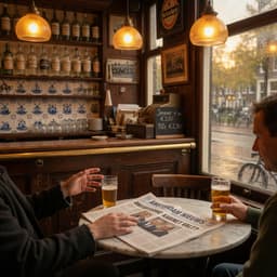Cover art for Praten over het nieuws in het café