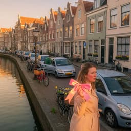 Cover art for De roze strik en de verkeerde auto