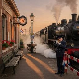 Cover art for De trein die een eeuw te laat was