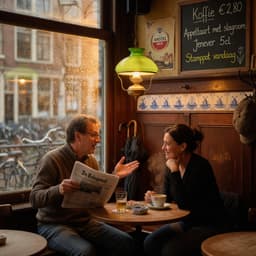 Cover art for Praten over het nieuws in het café