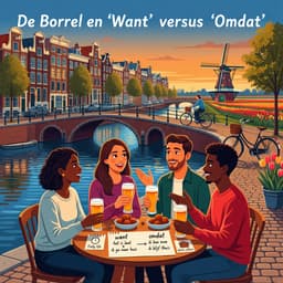 Cover art for De Borrel en 'Want' versus 'Omdat'
